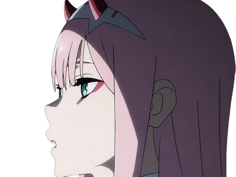 zero two darling franxx hybride humaine-hurleuse sapien femme waifu cheveux roses yeux verts manga anime