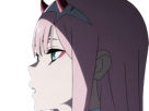 zero-two-darling-franxx-hybride-humaine-hurleuse-sapien-femme-waifu-cheveux-roses-yeux-verts-manga-anime