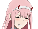 zero-two-darling-franxx-hybride-humaine-hurleuse-sapien-femme-waifu-cheveux-roses-yeux-verts-manga-anime