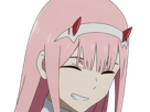 zero-two-darling-franxx-hybride-humaine-hurleuse-sapien-femme-waifu-cheveux-roses-yeux-verts-manga-anime