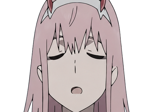 zero two darling franxx hybride humaine-hurleuse sapien femme waifu cheveux roses yeux verts manga anime
