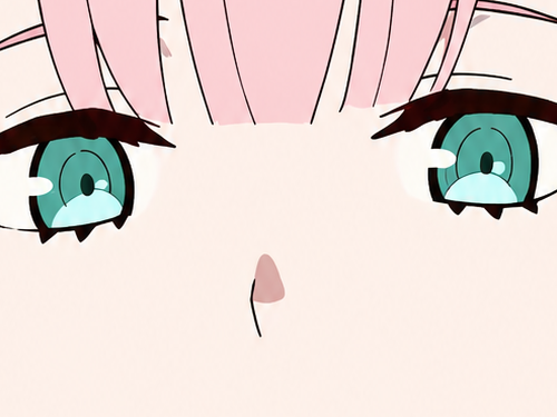 zero two darling franxx hybride humaine-hurleuse sapien femme waifu cheveux roses yeux verts manga anime