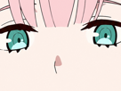 zero-two-darling-franxx-hybride-humaine-hurleuse-sapien-femme-waifu-cheveux-roses-yeux-verts-manga-anime