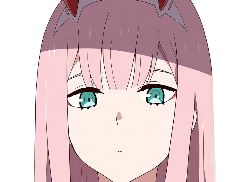 zero two darling franxx hybride humaine-hurleuse sapien femme waifu cheveux roses yeux verts manga anime