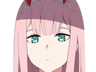 zero-two-darling-franxx-hybride-humaine-hurleuse-sapien-femme-waifu-cheveux-roses-yeux-verts-manga-anime