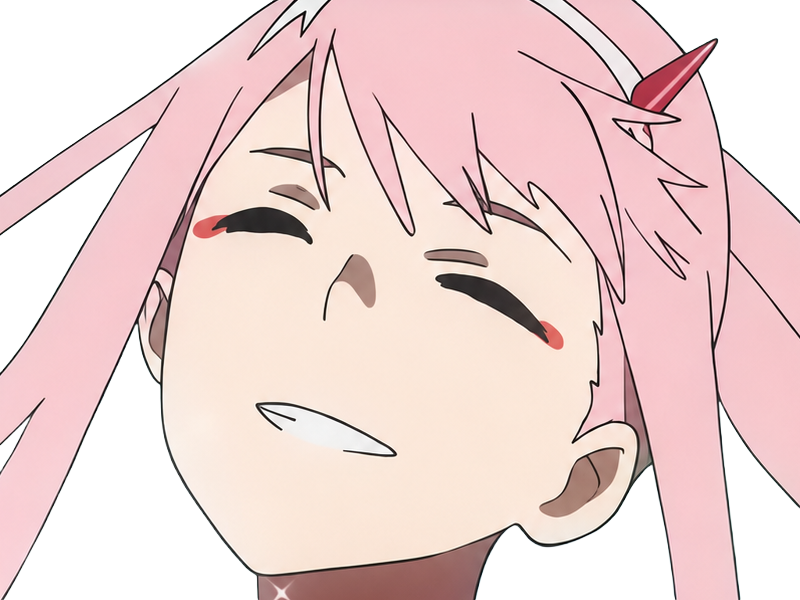 zero two darling franxx hybride humaine-hurleuse sapien femme waifu cheveux roses yeux verts manga anime