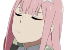 zero-two-darling-franxx-hybride-humaine-hurleuse-sapien-femme-waifu-cheveux-roses-yeux-verts-manga-anime