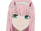 zero-two-darling-franxx-hybride-humaine-hurleuse-sapien-femme-waifu-cheveux-roses-yeux-verts-manga-anime