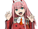 zero-two-darling-franxx-hybride-humaine-hurleuse-sapien-femme-waifu-cheveux-roses-yeux-verts-manga-anime