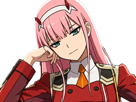 zero-two-darling-franxx-hybride-humaine-hurleuse-sapien-femme-waifu-cheveux-roses-yeux-verts-manga-anime