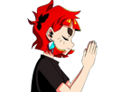 denshattack-emi-araki-priere-prier-rousse