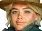 florence-pugh-yelena-belova-thunderbolts-actrice-britannique-anglaise-blonde-cheveux-courts-yeux-verts-femme