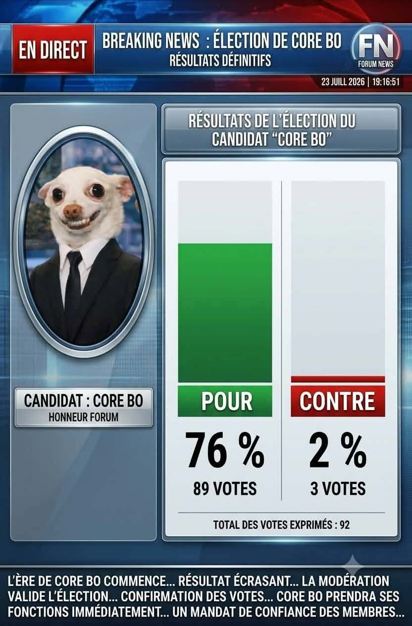 corebo injustice bann facebook steven liberte 23juillet2026 election victoire modo moderateur