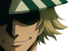 urahara-kisuke-bleach-cheveux-blond-chapeau-raye-bicolore-bob-fic-bloop