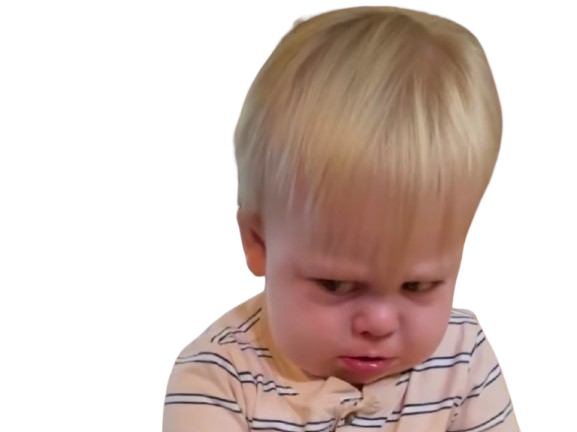 bebe boude blond pleure chiale enfant yeux lfiste regard
