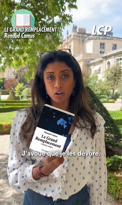 prisca thevenot conseils lecture gr remplacement renaud camus colonisation ecologie remigration decolonisation lcp deputee