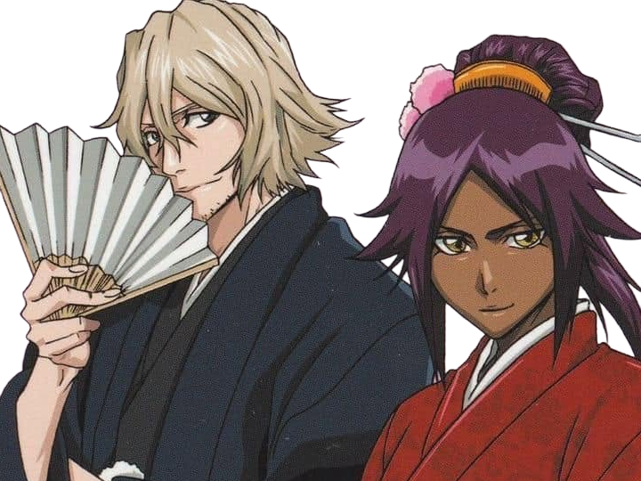 kisuke urahara bleach chapeau vert oeil opimissime bloop yoruichi shihouin probleme de couple