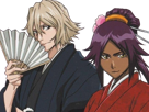kisuke-urahara-bleach-chapeau-vert-oeil-opimissime-bloop-yoruichi-shihouin-probleme-de-couple