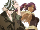 kisuke-urahara-bleach-chapeau-vert-oeil-opimissime-bloop-yoruichi-shihouin-probleme-de-couple