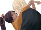 kisuke-urahara-bleach-chapeau-vert-oeil-opimissime-bloop-yoruichi-shihouin-probleme-de-couple