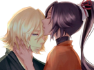 kisuke-urahara-bleach-chapeau-vert-oeil-opimissime-bloop-yoruichi-shihouin-probleme-de-couple