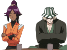 kisuke-urahara-bleach-chapeau-vert-oeil-opimissime-bloop-yoruichi-shihouin-probleme-de-couple