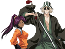 kisuke-urahara-bleach-chapeau-vert-oeil-opimissime-bloop-yoruichi-shihouin-probleme-de-couple