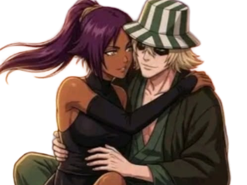 kisuke urahara bleach chapeau vert oeil opimissime bloop yoruichi shihouin probleme de couple