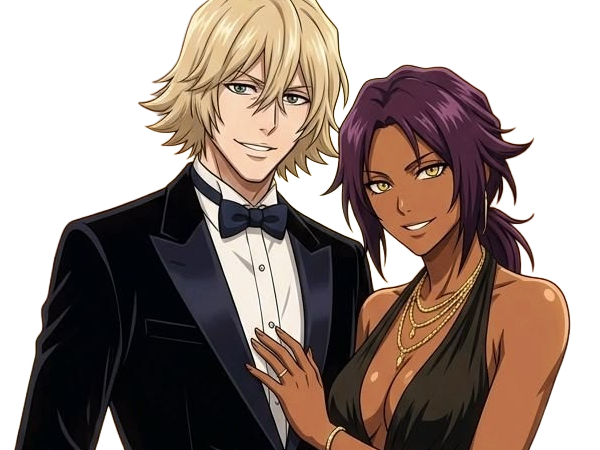 kisuke urahara bleach chapeau vert oeil opimissime bloop yoruichi shihouin probleme de couple