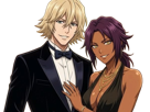 kisuke-urahara-bleach-chapeau-vert-oeil-opimissime-bloop-yoruichi-shihouin-probleme-de-couple