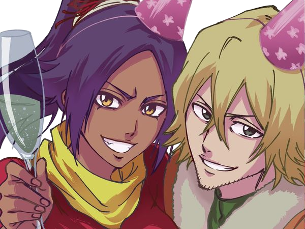 kisuke urahara bleach chapeau vert oeil opimissime bloop yoruichi shihouin probleme de couple