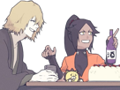 kisuke-urahara-bleach-chapeau-vert-oeil-opimissime-bloop-yoruichi-shihouin-probleme-de-couple