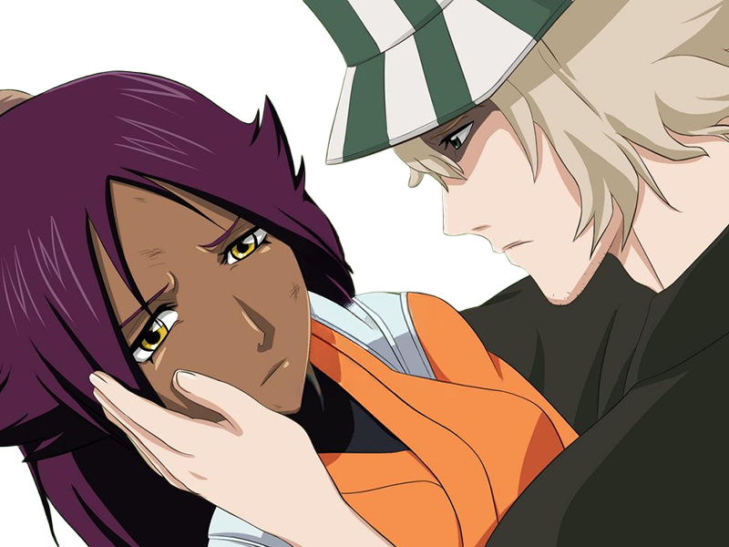 kisuke urahara bleach chapeau vert oeil opimissime bloop yoruichi shihouin probleme de couple