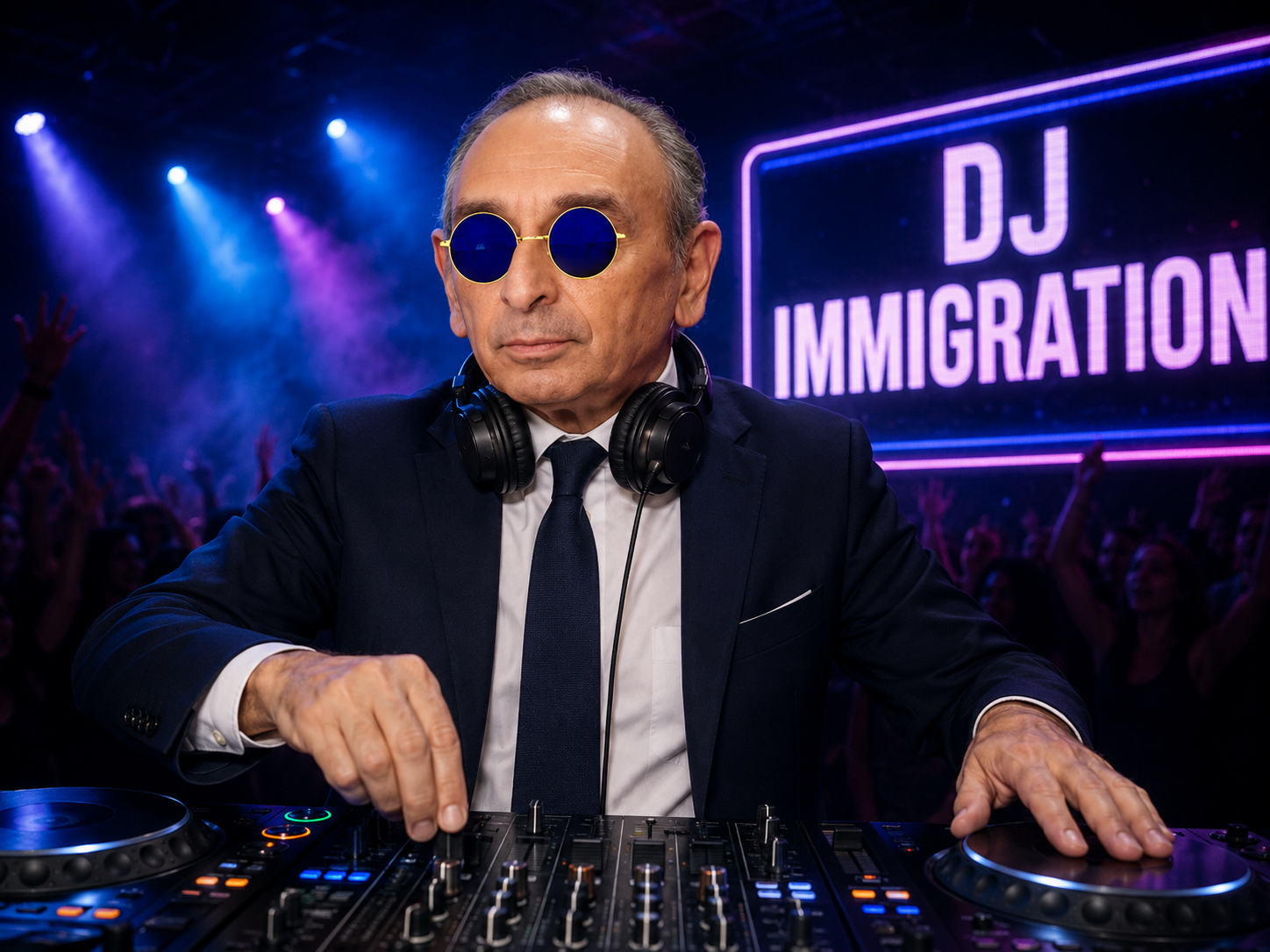 zemmour dj immigration z ben voyons lunettes tison dance floor mix fete disco remix musique