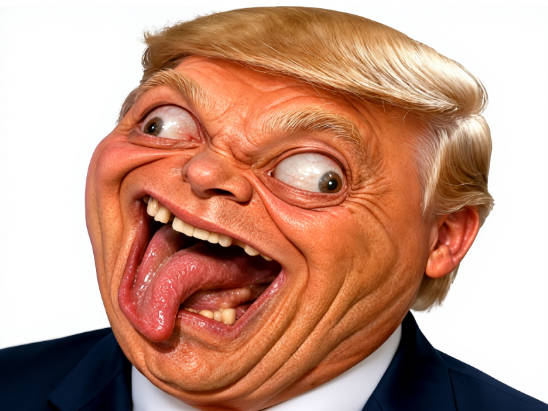 trump fou zinzin zinzolax hp cingle tare boucle mental dingue donald maboul dingo