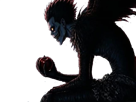 ryuk-death-note-pluton-ange-demon-ailes-noir-yeux-jaune-soufre-pomme-fic-bloop