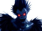 ryuk-death-note-pluton-ange-demon-ailes-noir-yeux-jaune-soufre-pomme-fic-bloop