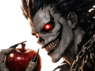 ryuk-death-note-pluton-ange-demon-ailes-noir-yeux-jaune-soufre-pomme-fic-bloop