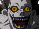 ryuk-death-note-pluton-ange-demon-ailes-noir-yeux-jaune-soufre-pomme-fic-bloop