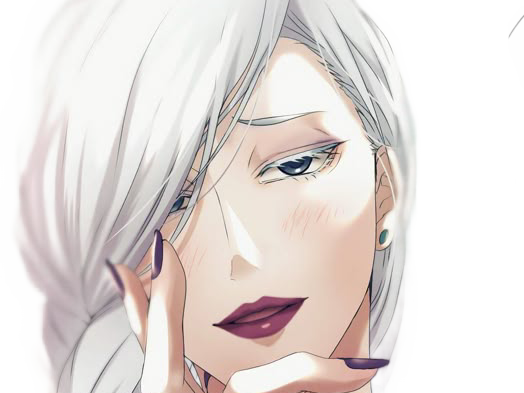 mei mei-mei jujutsu kaisen jjk cheveux blanc yeux violet tresse ade adelaide vizard fic bloop