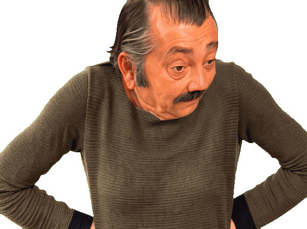risitas surpris abasourdi main hanche golem idiot brise perplexe gif