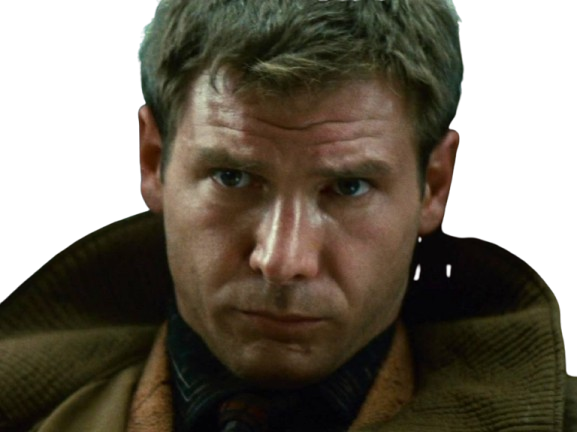 blade runner harrison ford rick deckard sci-fi 80s acteur americain