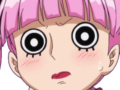 perona one piece cheveux rose frange yeux noir atropos fic bloop
