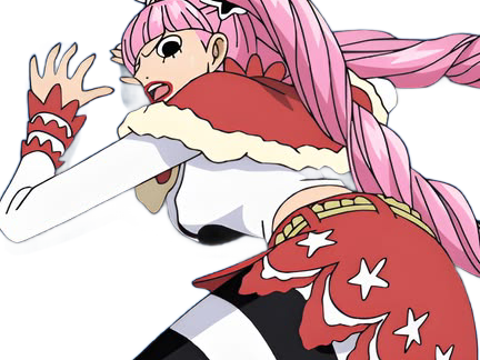 perona one piece cheveux rose frange yeux noir atropos fic bloop