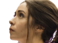 Sticker cristin milioti actrice femme brune grands yeux marron par Hapi_meal