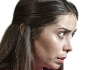 Sticker cristin milioti actrice femme brune grands yeux marron par Hapi_meal