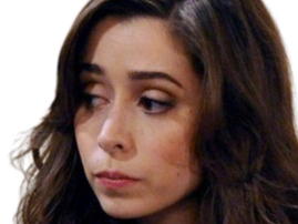 Sticker cristin milioti actrice femme brune grands yeux marron par Hapi_meal