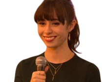 Sticker cristin milioti actrice femme brune grands yeux marron par Hapi_meal