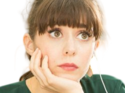 Sticker cristin milioti actrice femme brune grands yeux marron par Hapi_meal
