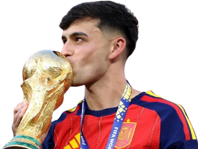 espagne cdm world cup coupe du monde gagnant gagner champion star pedri iles canaries goat